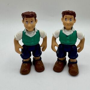 Vintage Fisher Price Boy Toy Figure 2.5” Set of 2